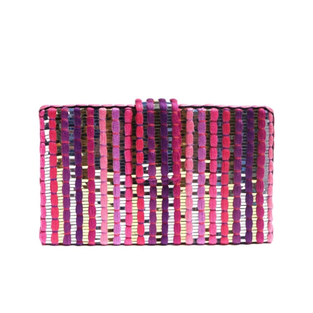 Simitri "Dori" Clutch in Viva Magenta